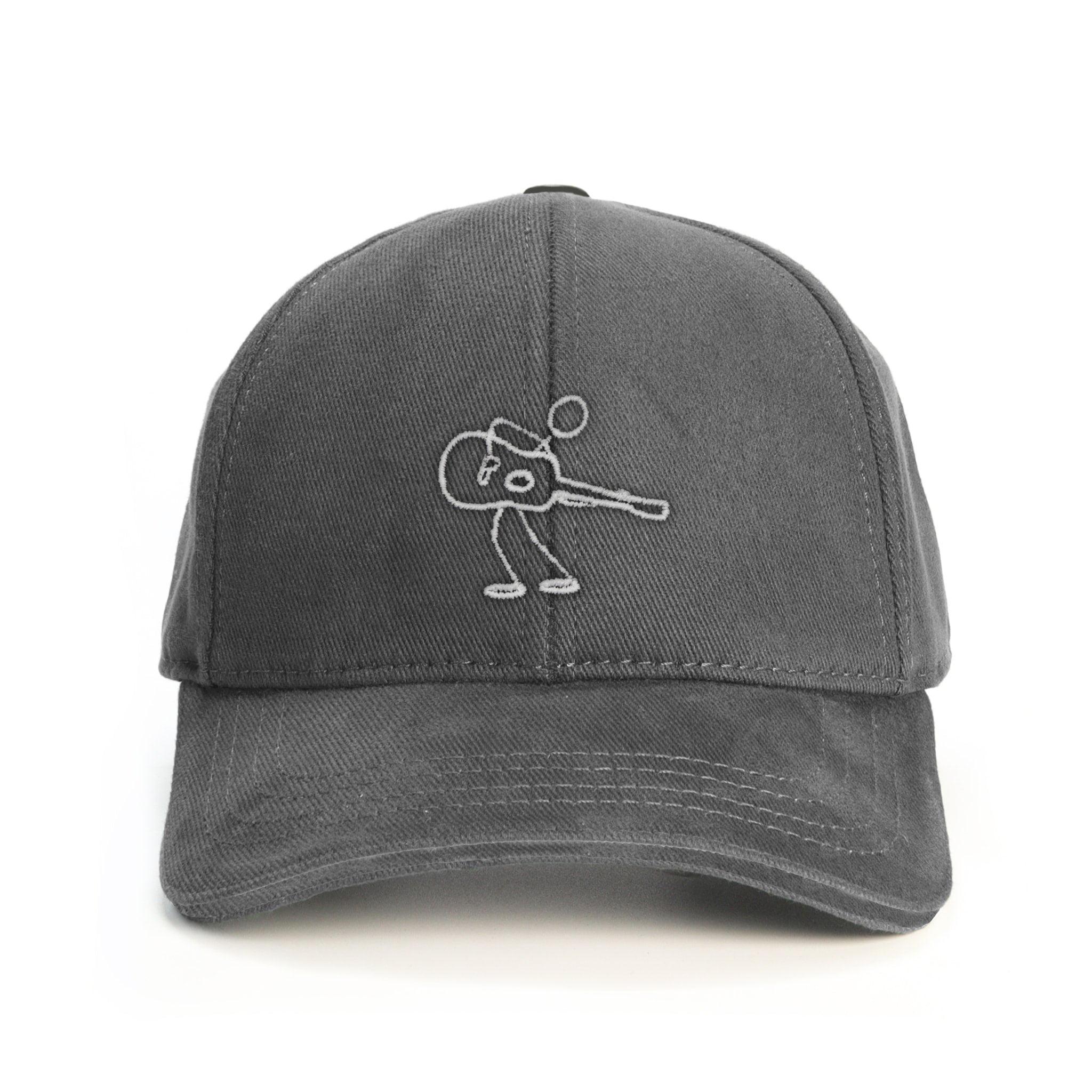 Minimal Gitarist Baseball Şapka - gri