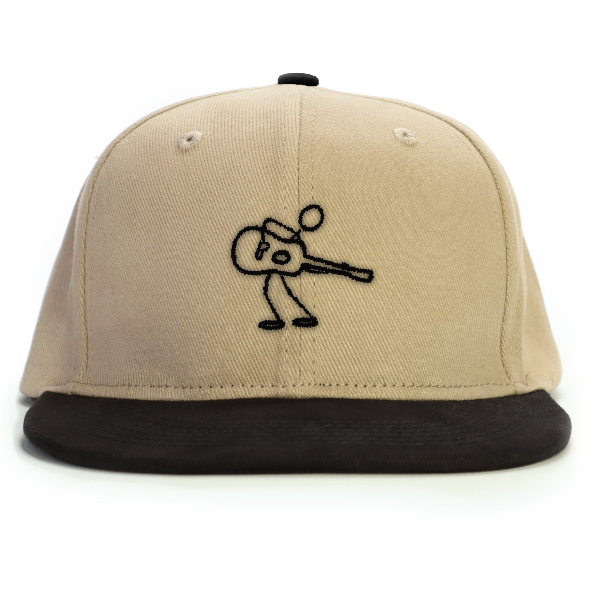 Minimal Gitarist Snapback Şapka - bej