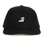 Masum Kedi Snapback Şapka - siyah