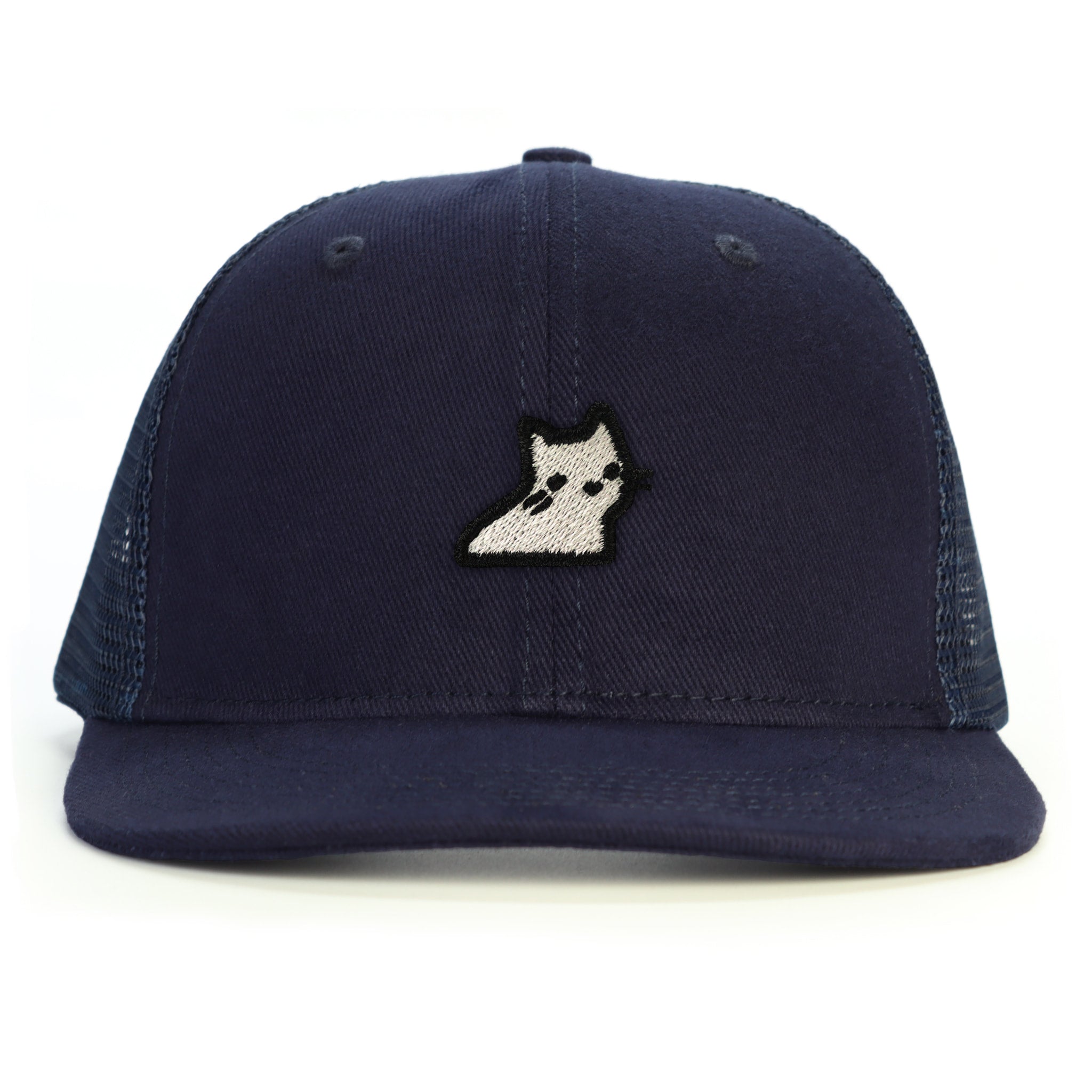 Masum Kedi Snapback Şapka - lacivert