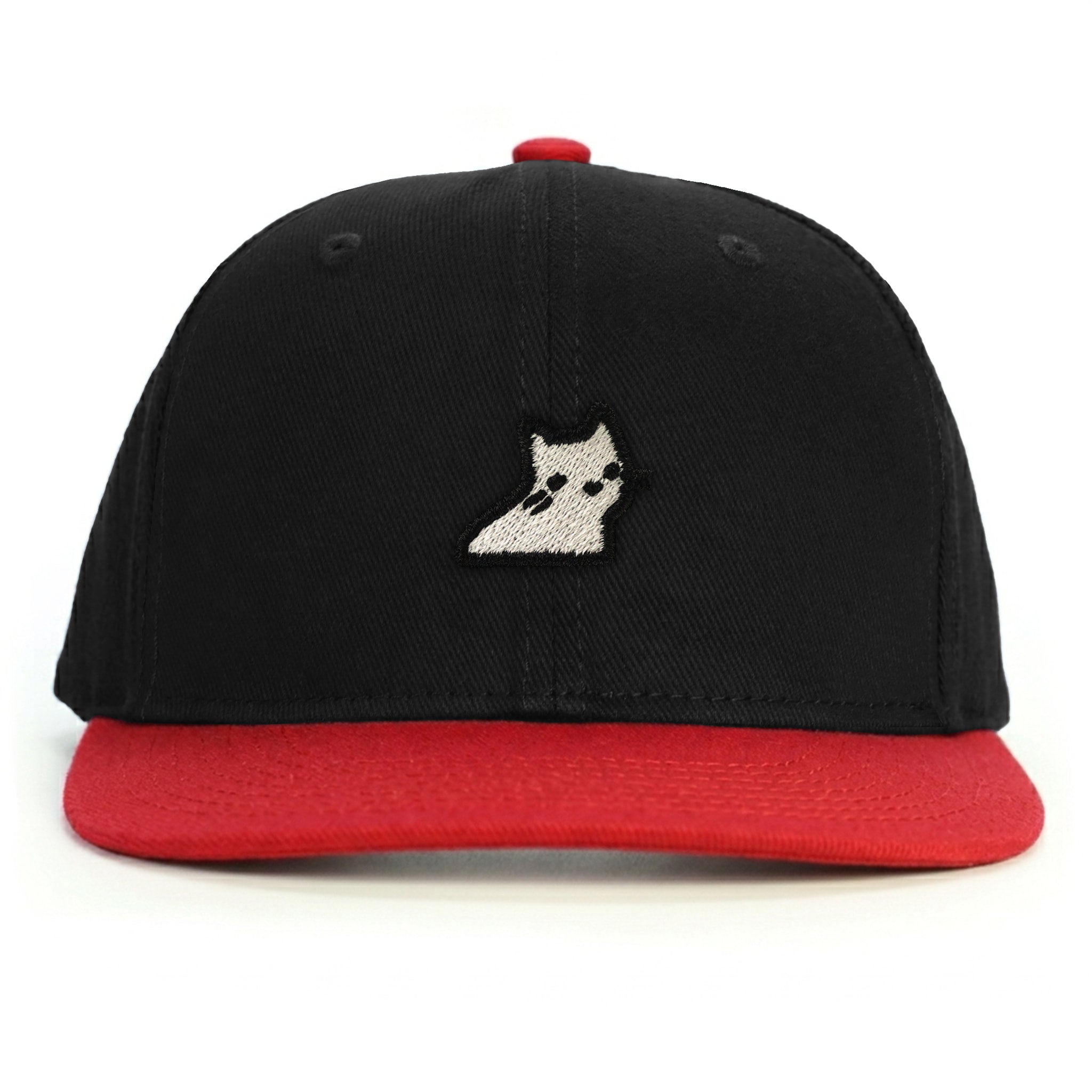Masum Kedi Snapback Şapka - kırmızı