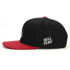 Rock Hell Yeah Snapback Şapka - kırmızı