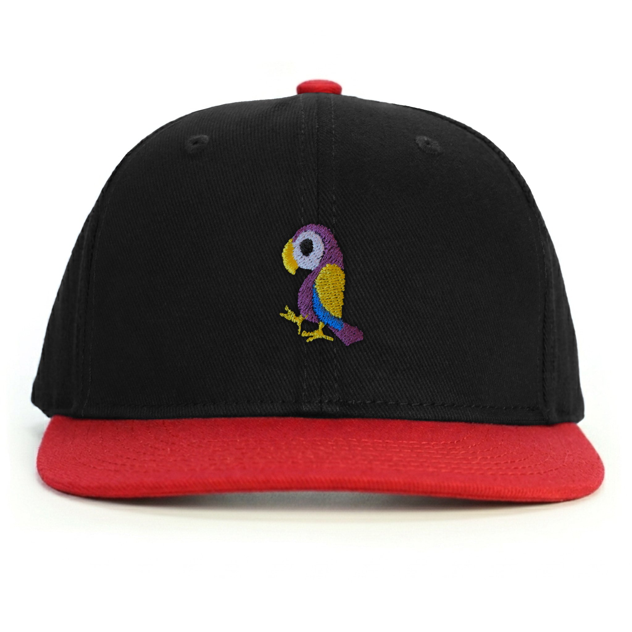 Sevimli Cennet Papağanı Snapback Şapka - kırmızı