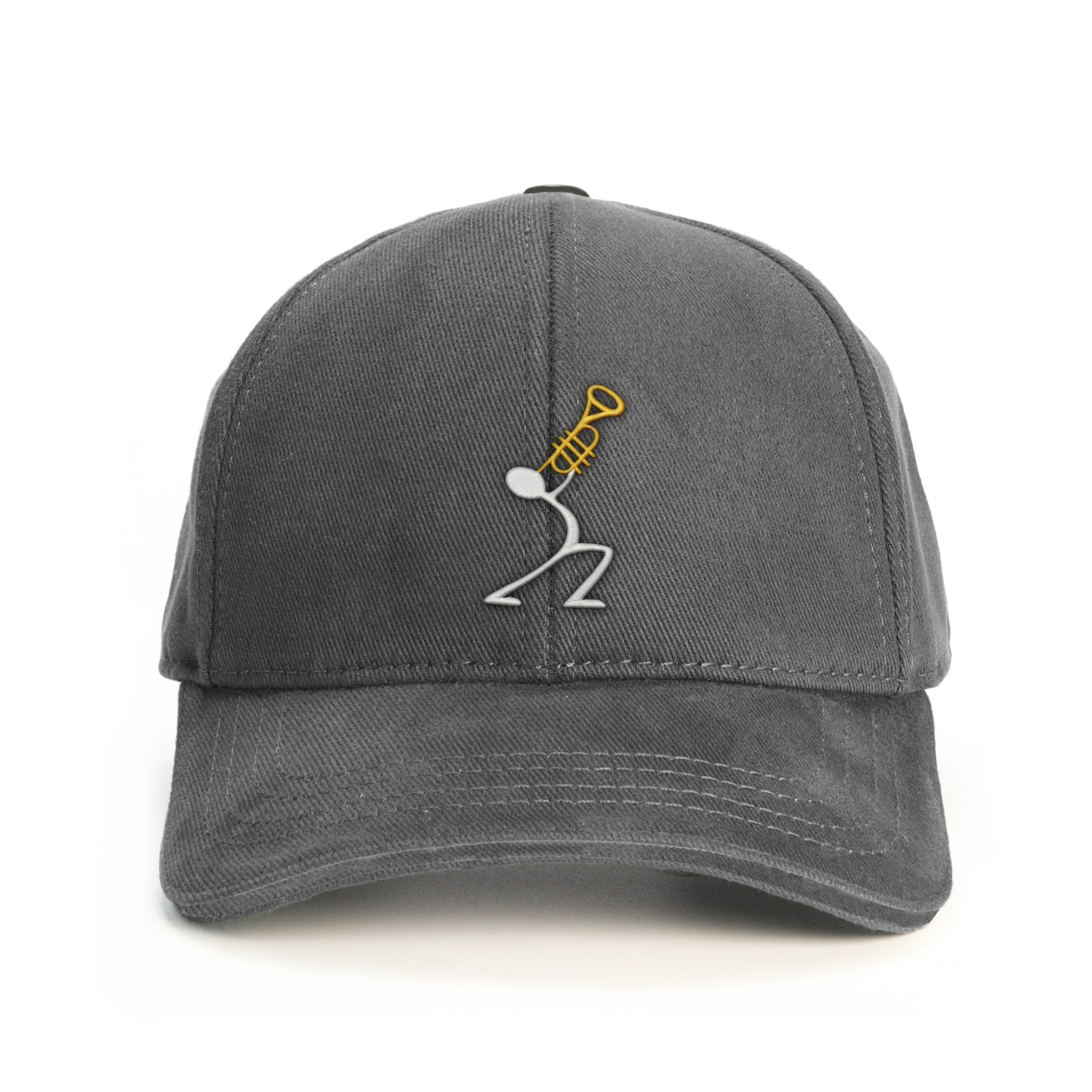 Müzisyen Trompet Baseball Şapka - gri