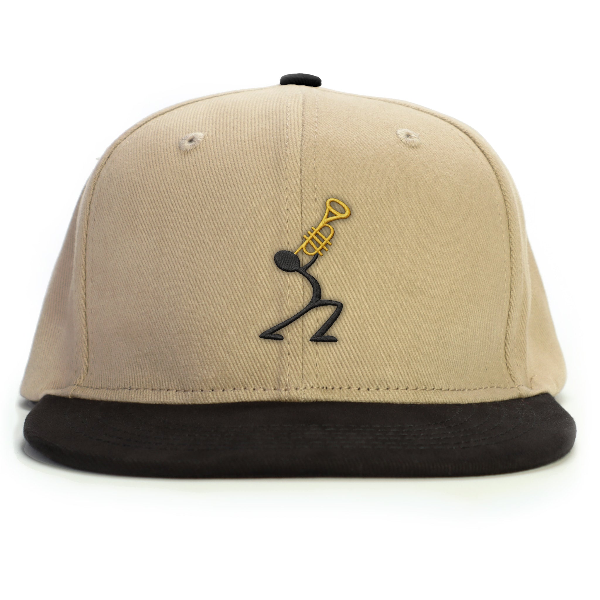 Müzisyen Trompet Snapback Şapka - bej