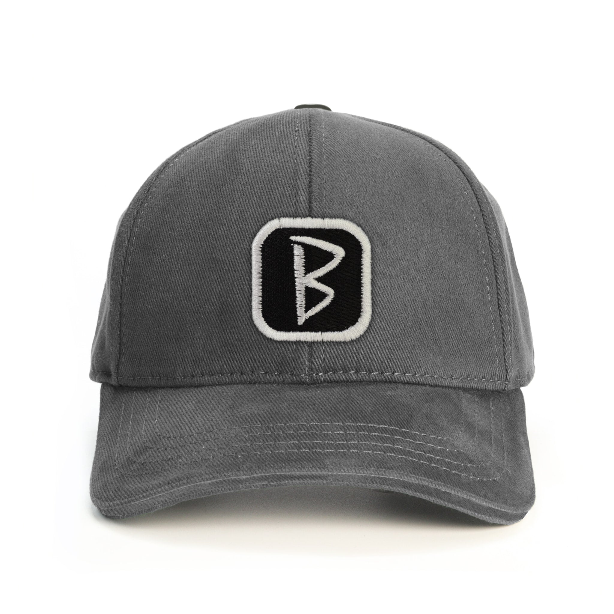 B Patch Baseball Şapka - gri