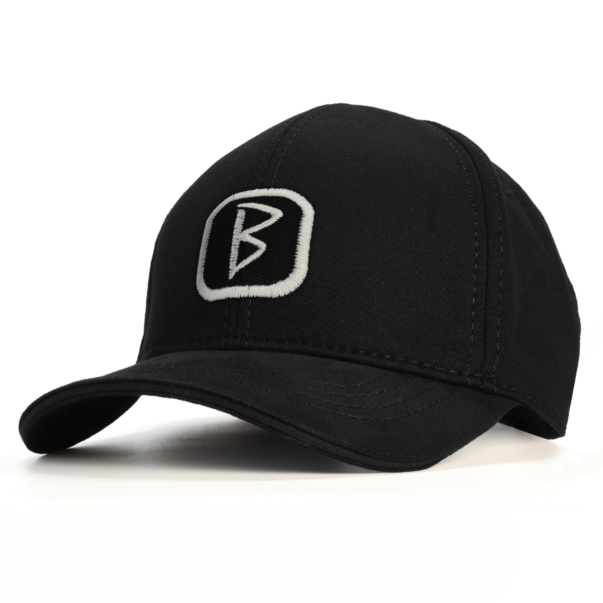 B Patch Baseball Şapka - siyah