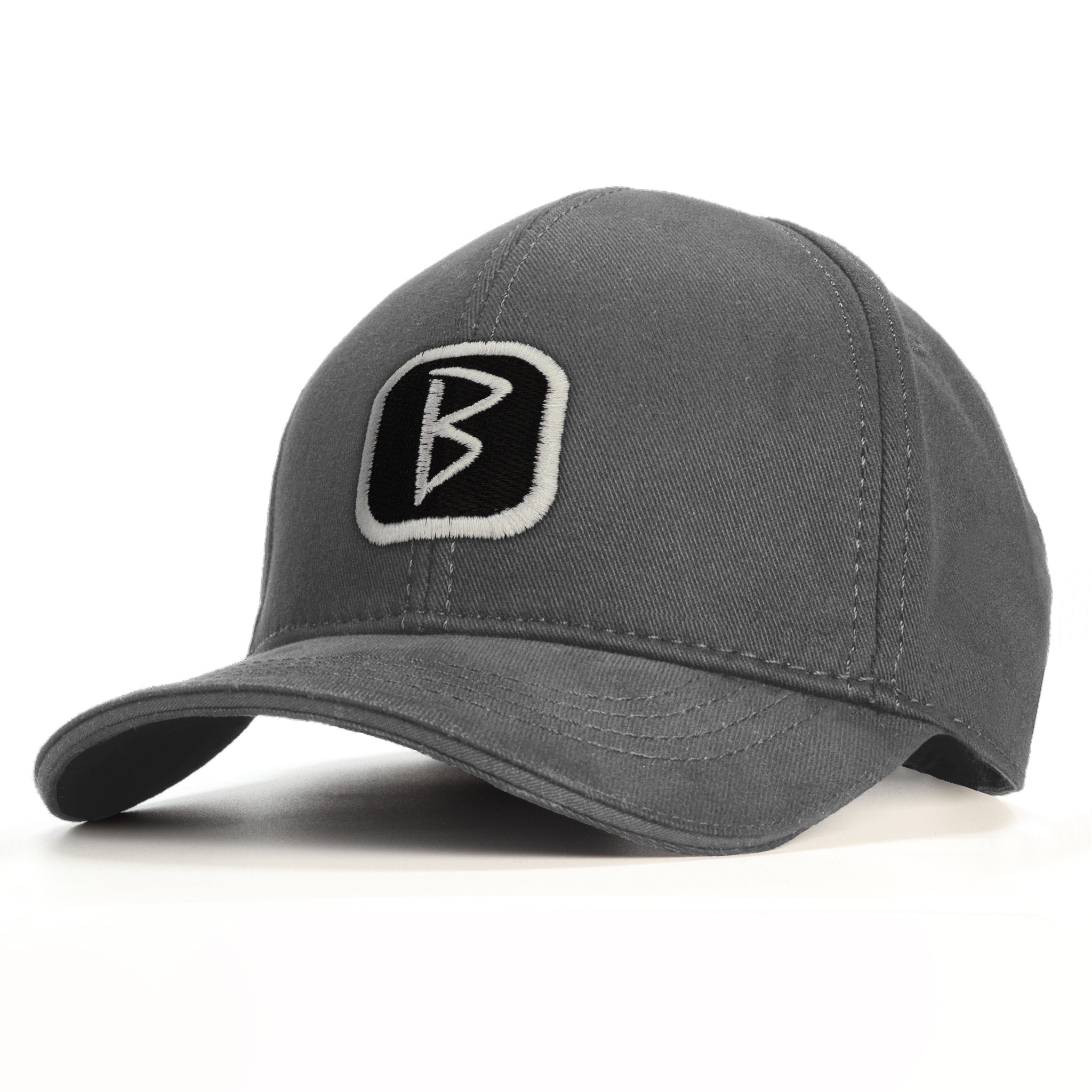 B Patch Baseball Şapka - gri