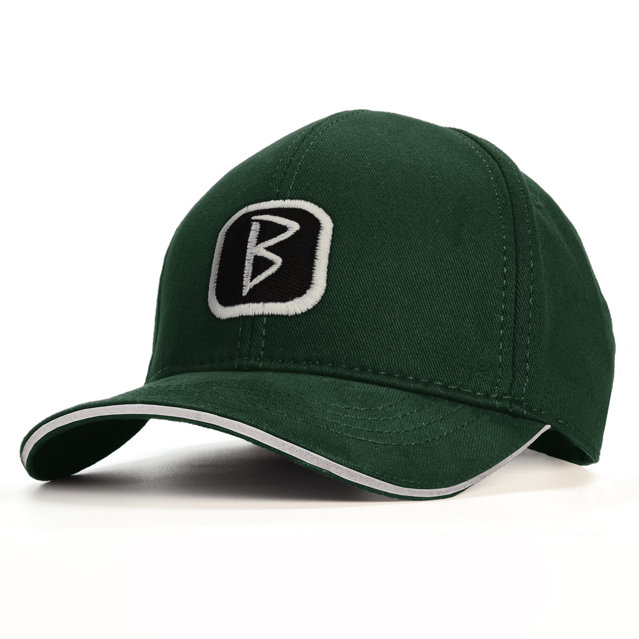B Patch Baseball Şapka - yeşil