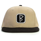 B Patch Snapback Şapka - bej