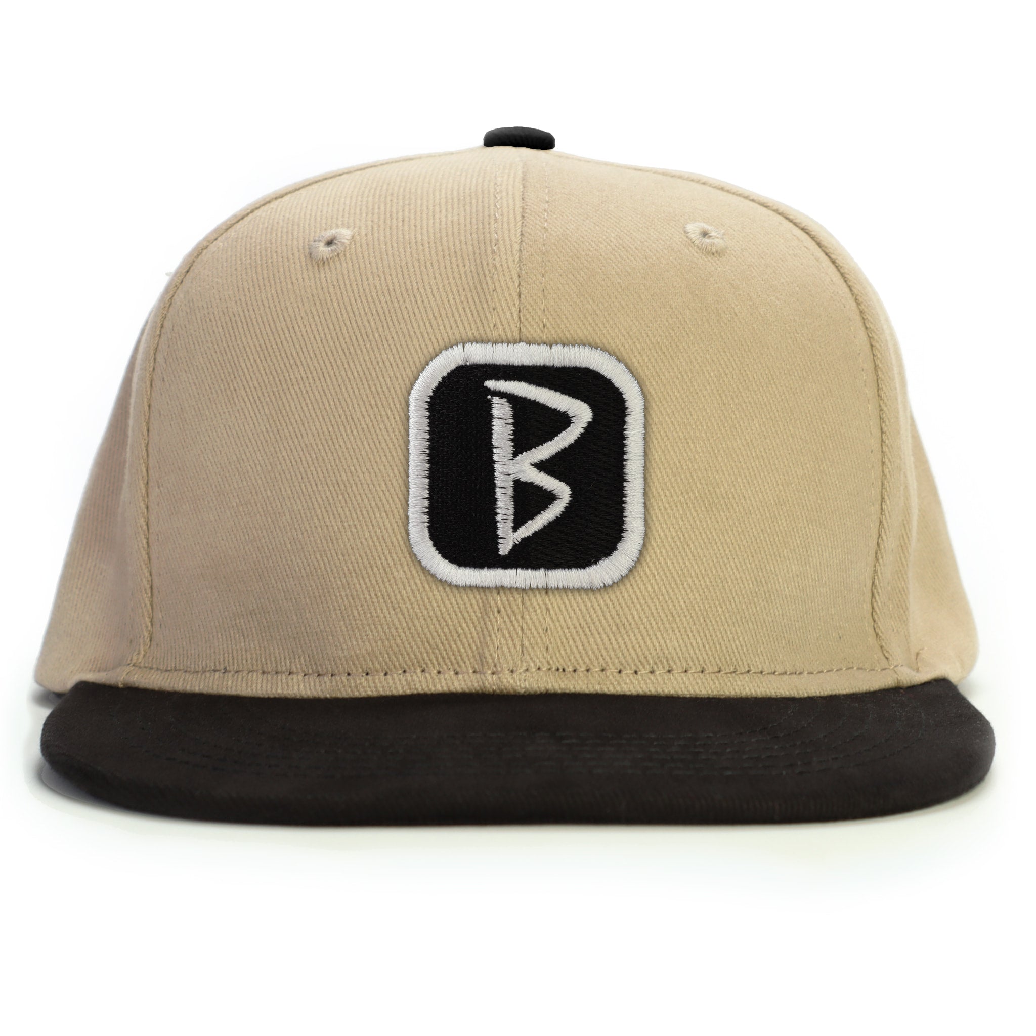 B Patch Snapback Şapka - bej