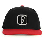B Patch Snapback Şapka - kırmızı