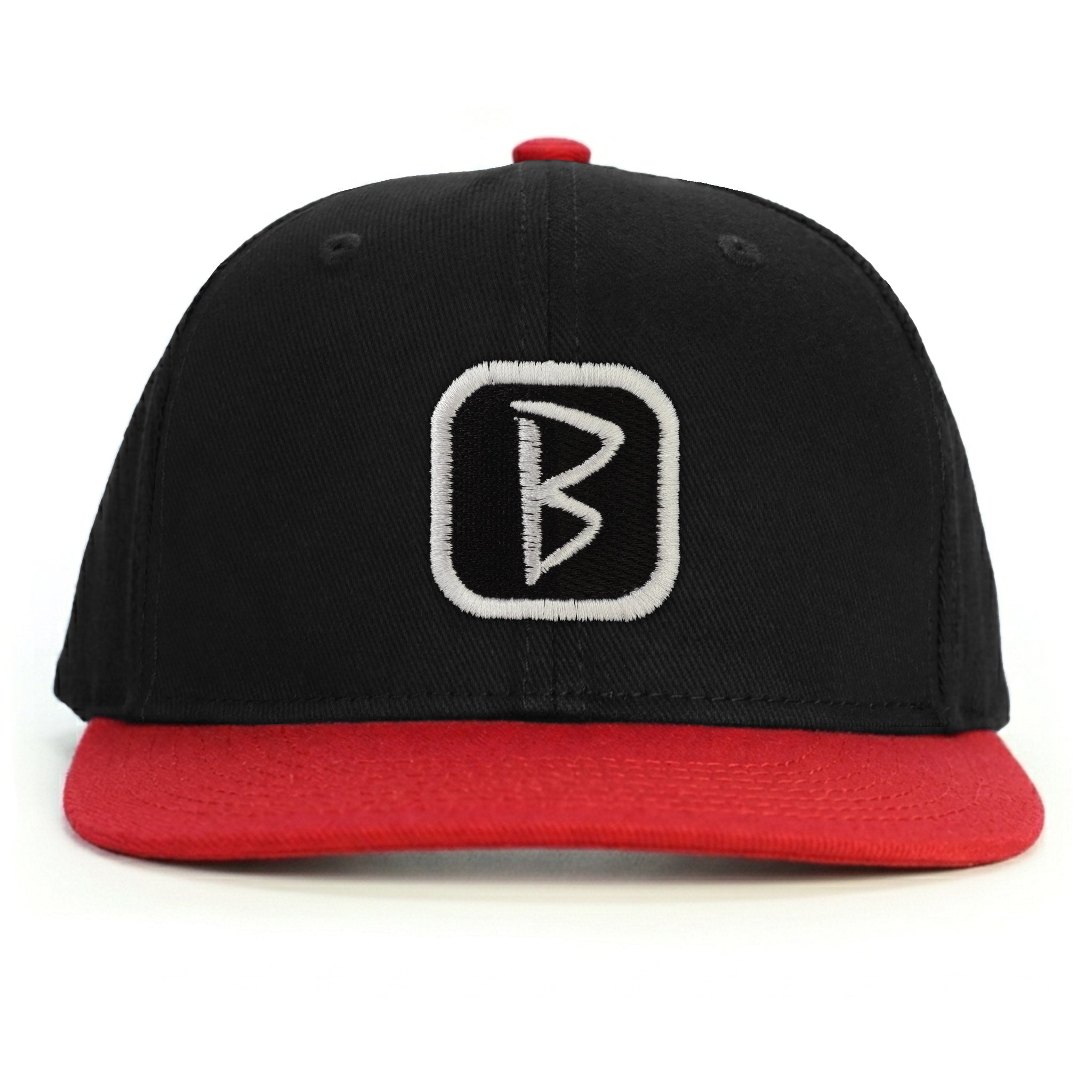 B Patch Snapback Şapka - kırmızı