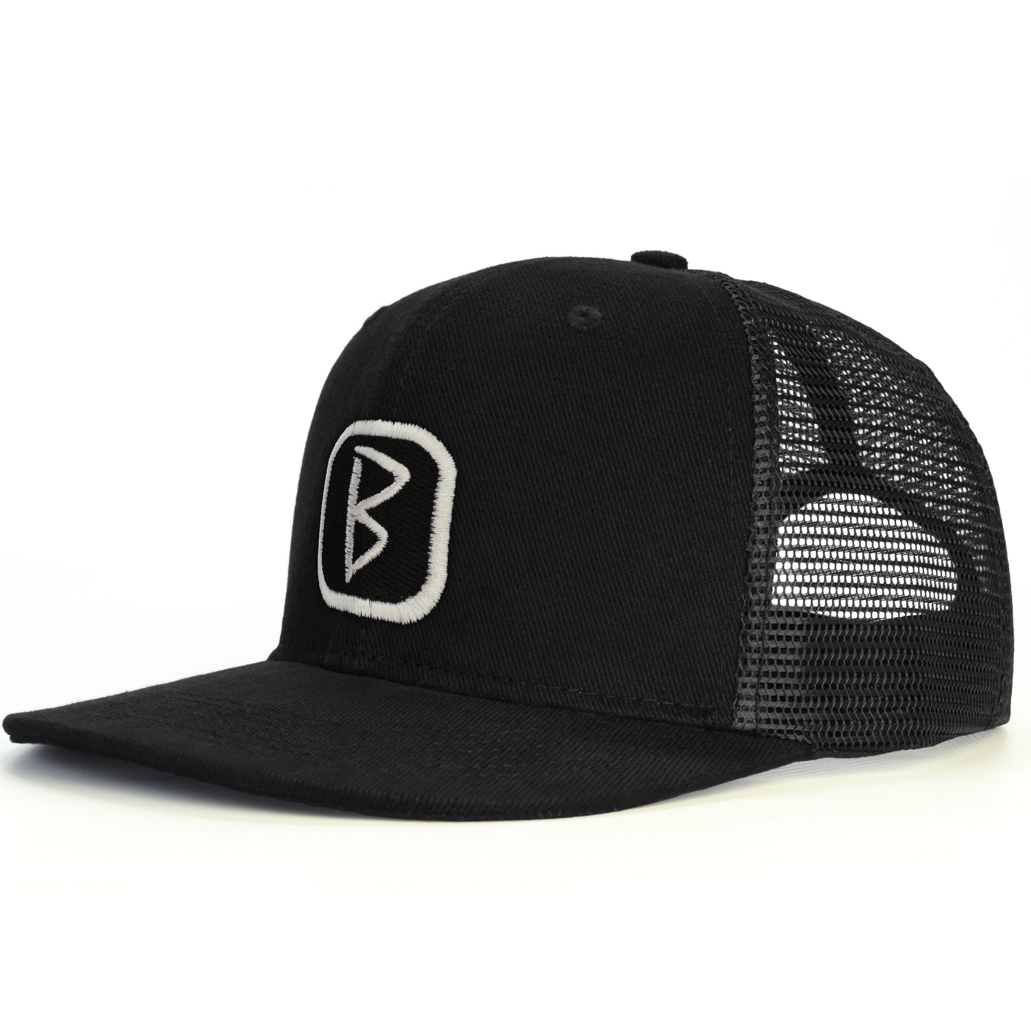 B Patch Snapback Şapka - siyah