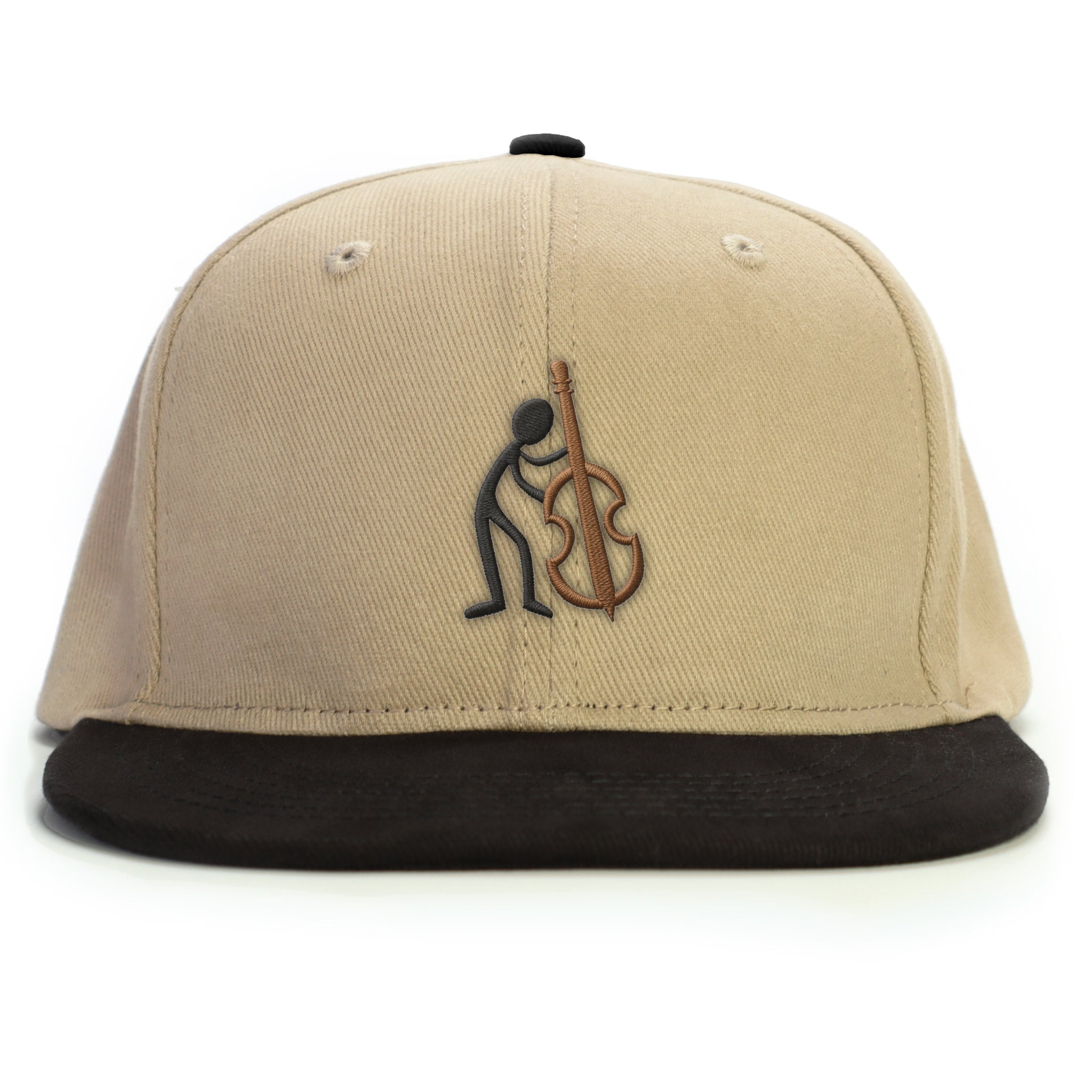 Müzisyen Çello Snapback Şapka - bej