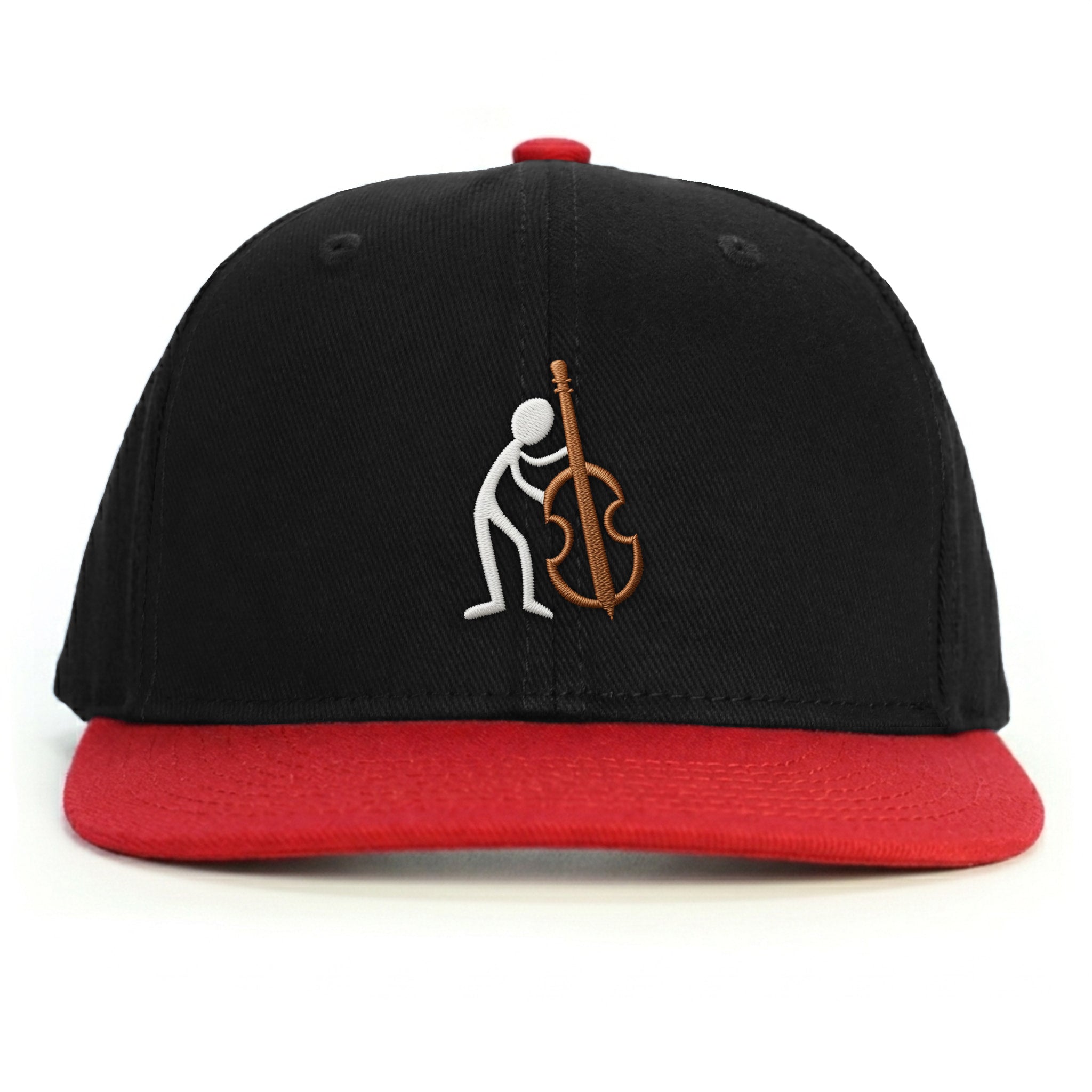 Müzisyen Çello Snapback Şapka - kırmızı