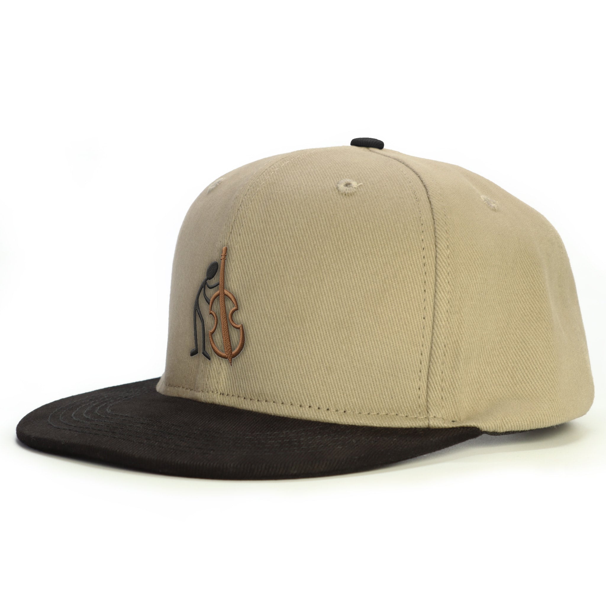 Müzisyen Çello Snapback Şapka - bej