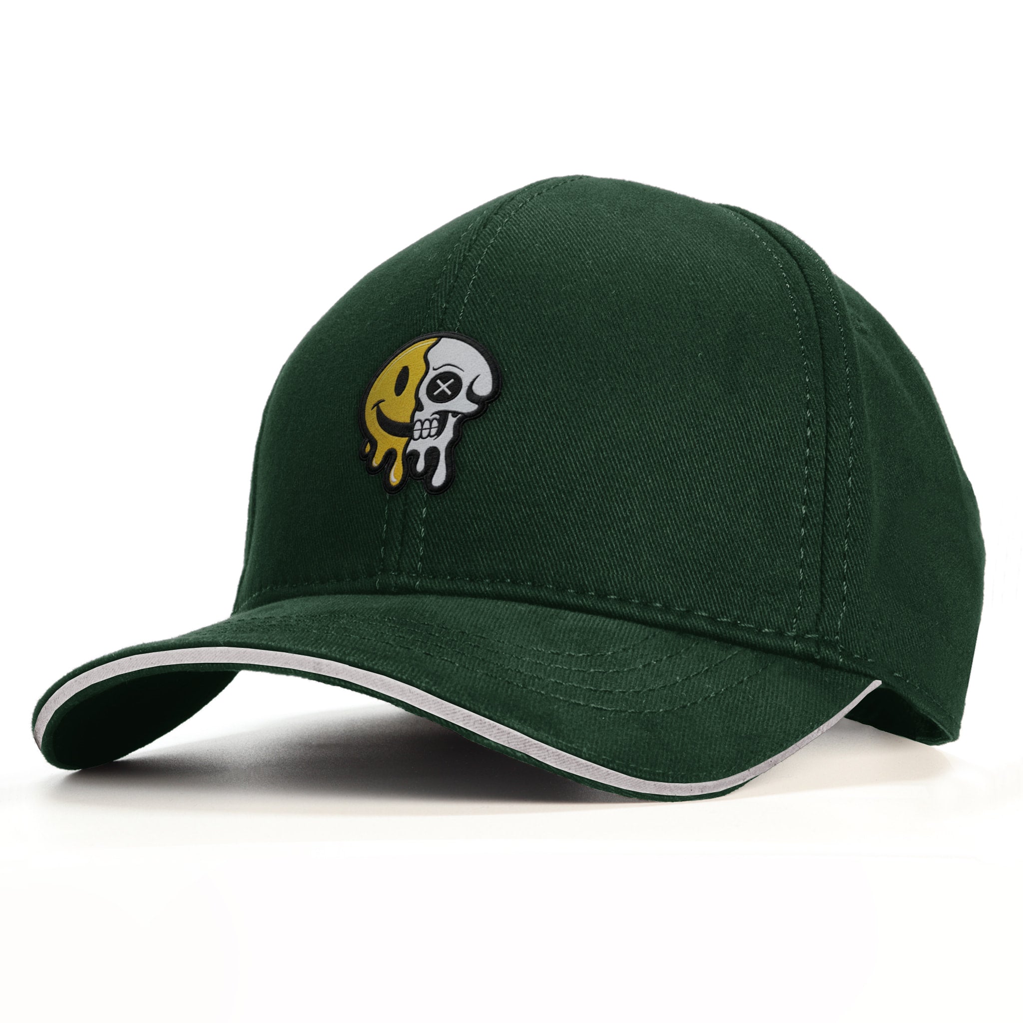 Simley Skull Baseball Şapka - yeşil