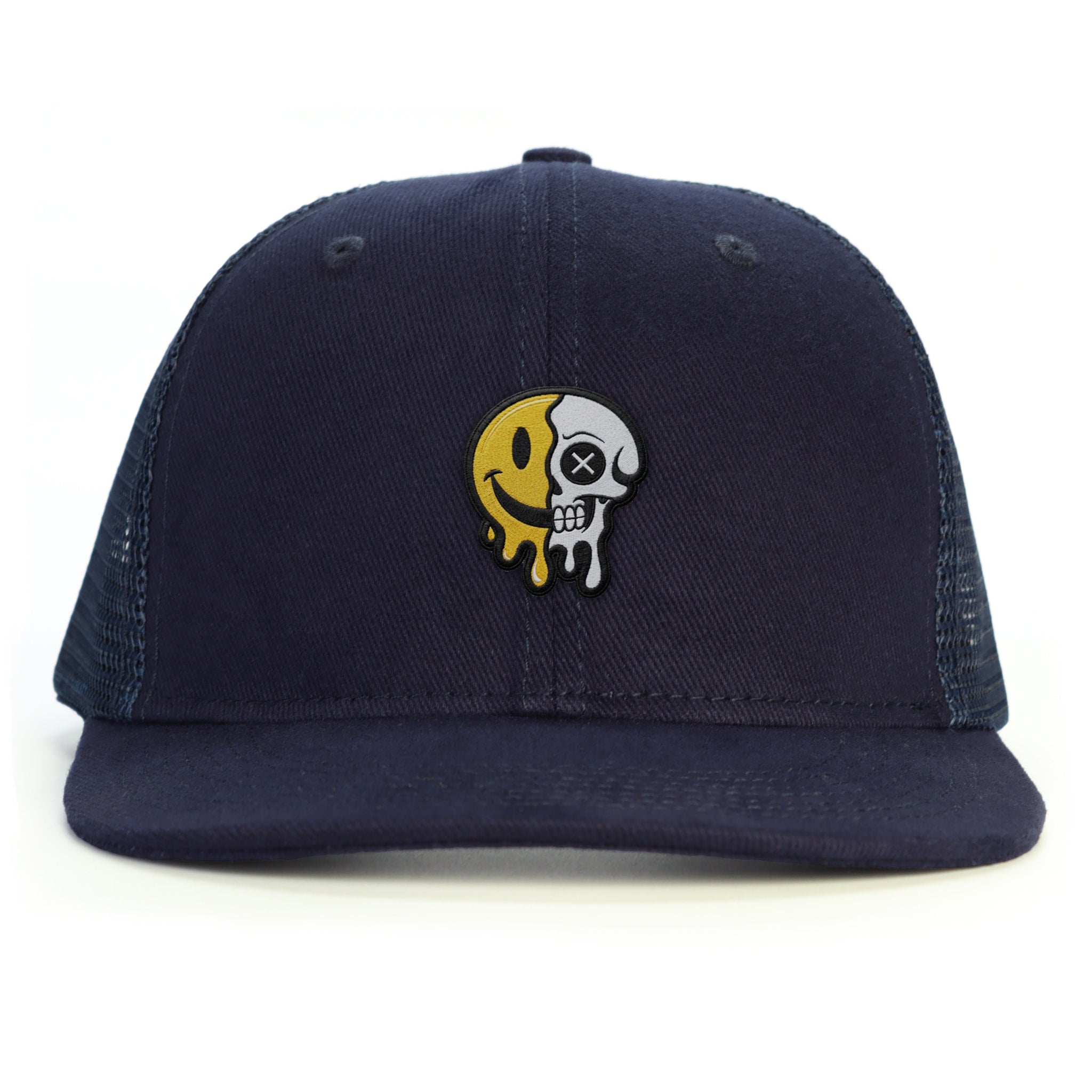 Simley Skull Snapback Şapka - lacivert