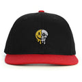 Simley Skull Snapback Şapka - kırmızı