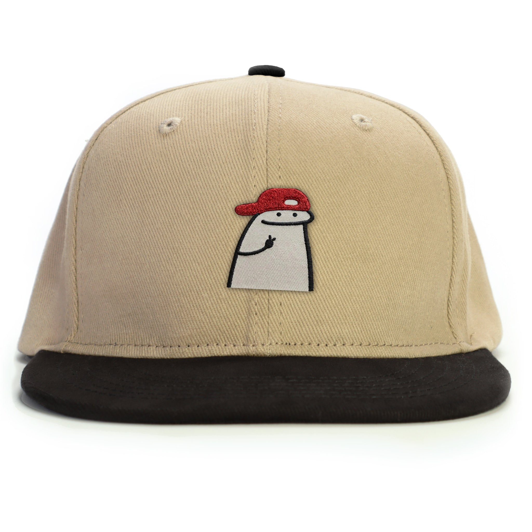 Cool Flork Meme Snapback Şapka - bej