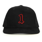 1 Numara Snapback Şapka - siyah