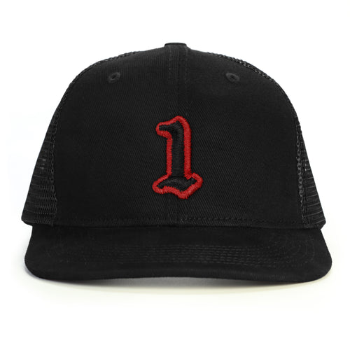 1 Numara Snapback Şapka - siyah