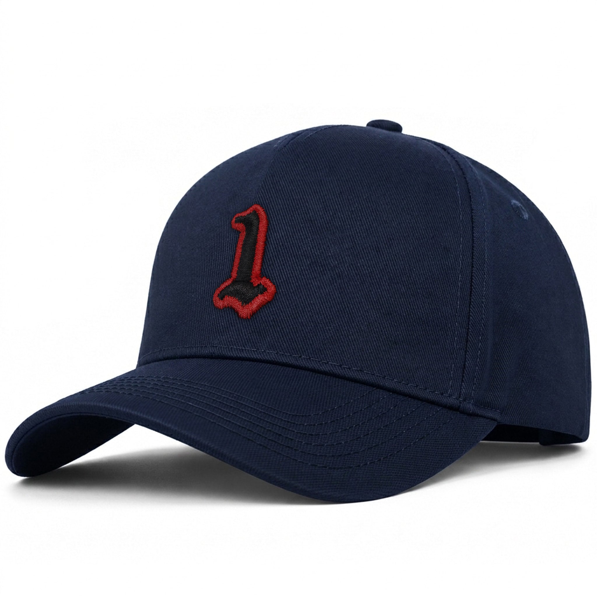 1 Numara Kalıplı Baseball Şapka - lacivert