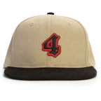 4 Numara Snapback Şapka - bej