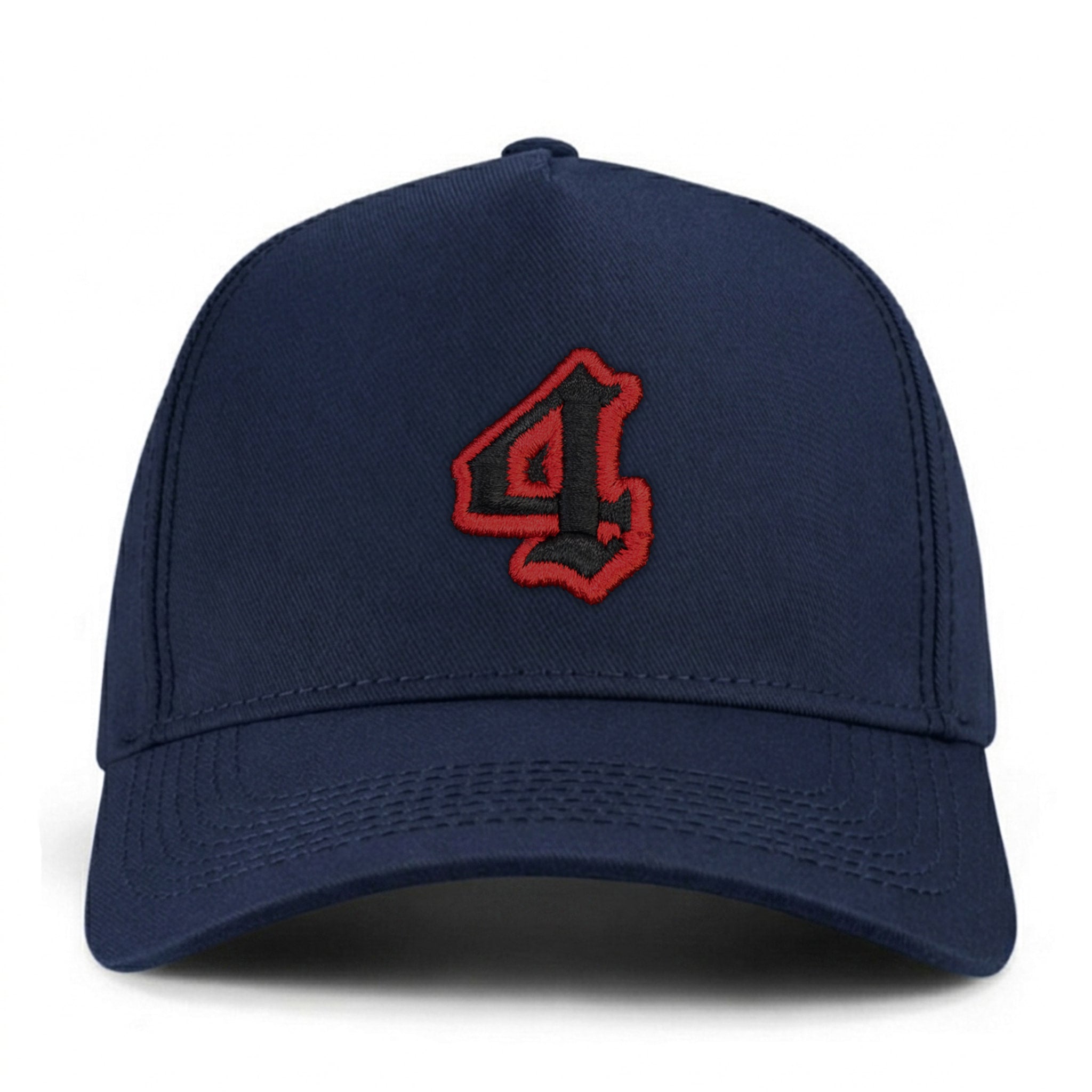4 Numara Kalıplı Baseball Şapka - lacivert