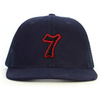 7 Numara Snapback Şapka - lacivert