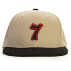 7 Numara Snapback Şapka - bej