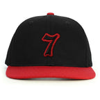 7 Numara Snapback Şapka - kırmızı