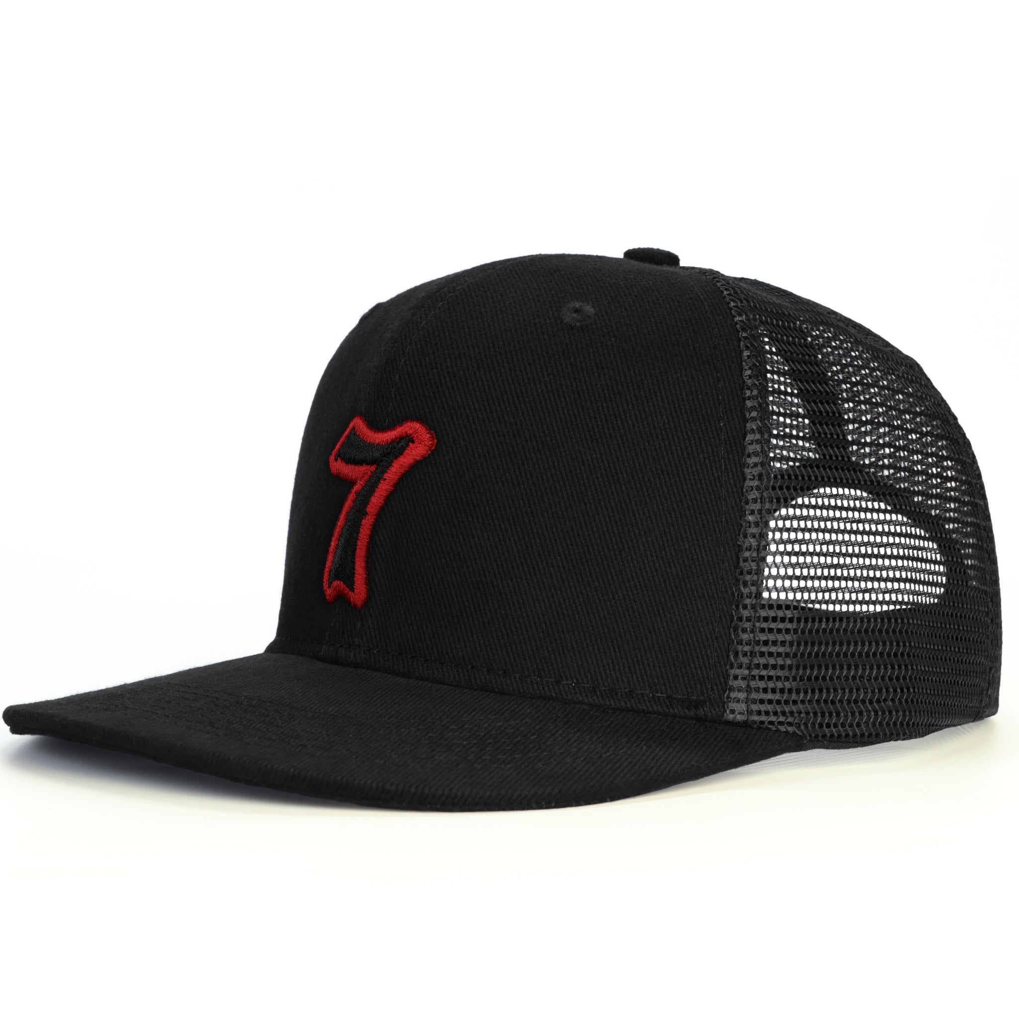 7 Numara Snapback Şapka - siyah