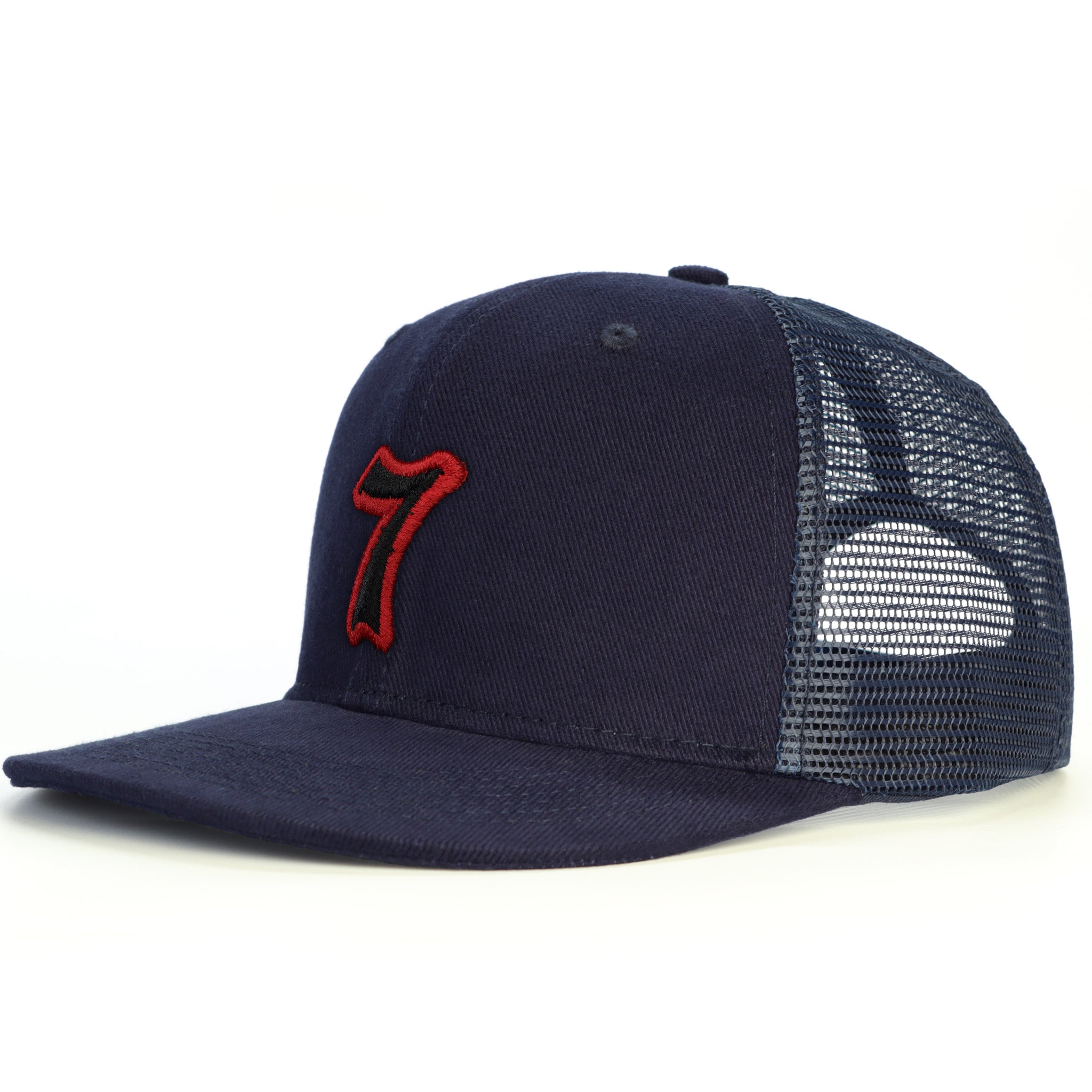 7 Numara Snapback Şapka - lacivert