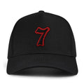 7 Numara Kalıplı Baseball Şapka - siyah