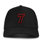 7 Numara Kalıplı Baseball Şapka - siyah