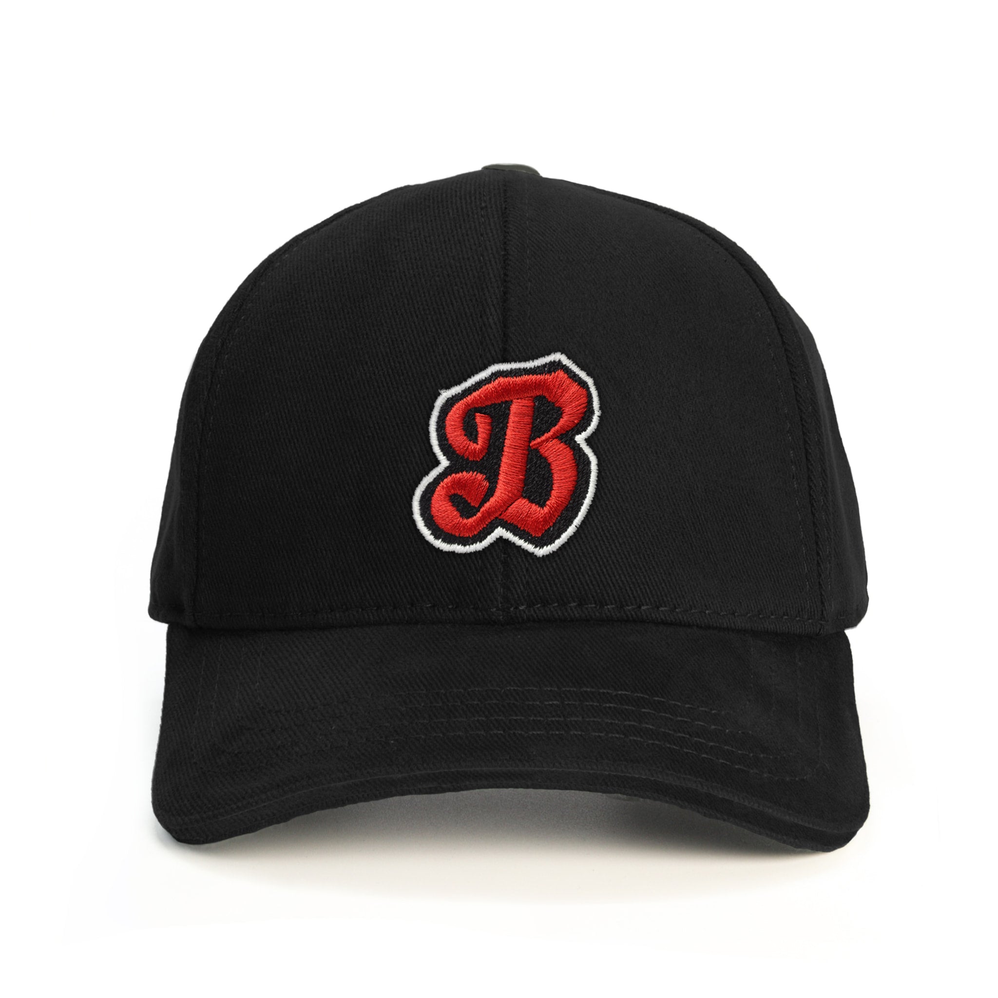 B Harf Baseball Şapka - siyah