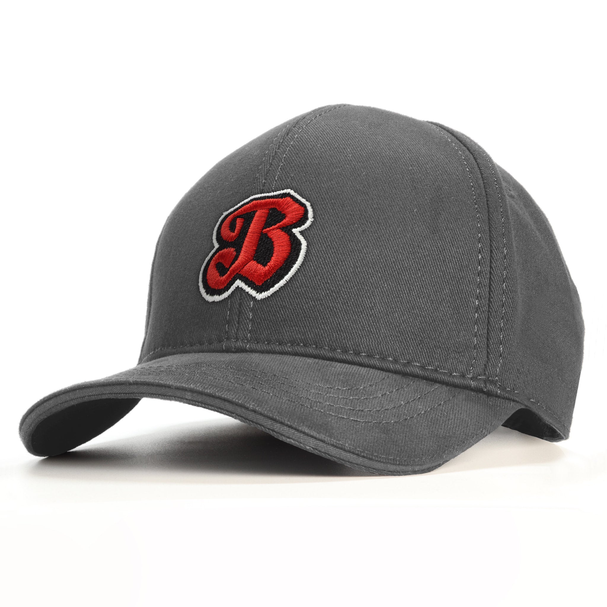B Harf Baseball Şapka - gri