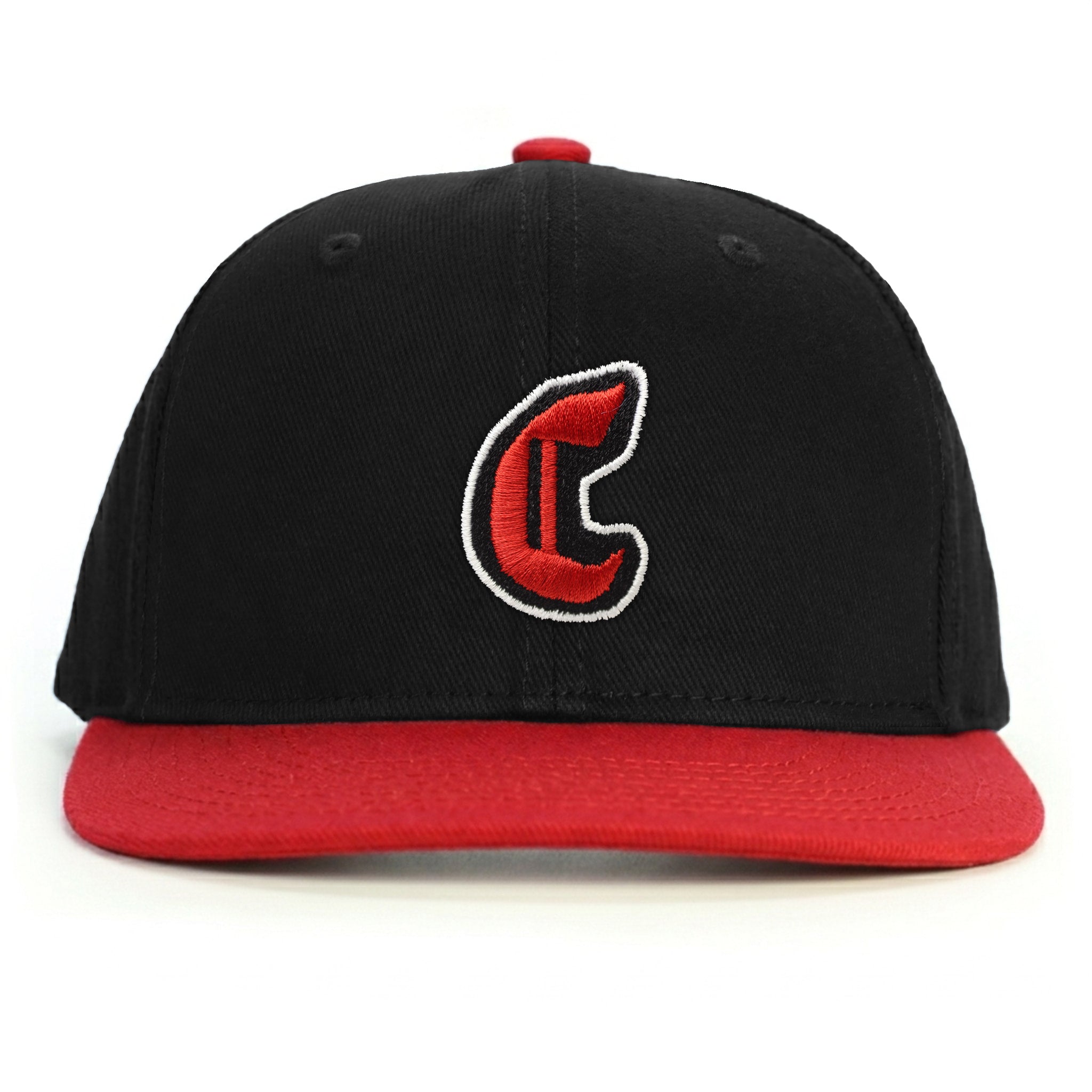 C Harf Snapback Şapka - kırmızı