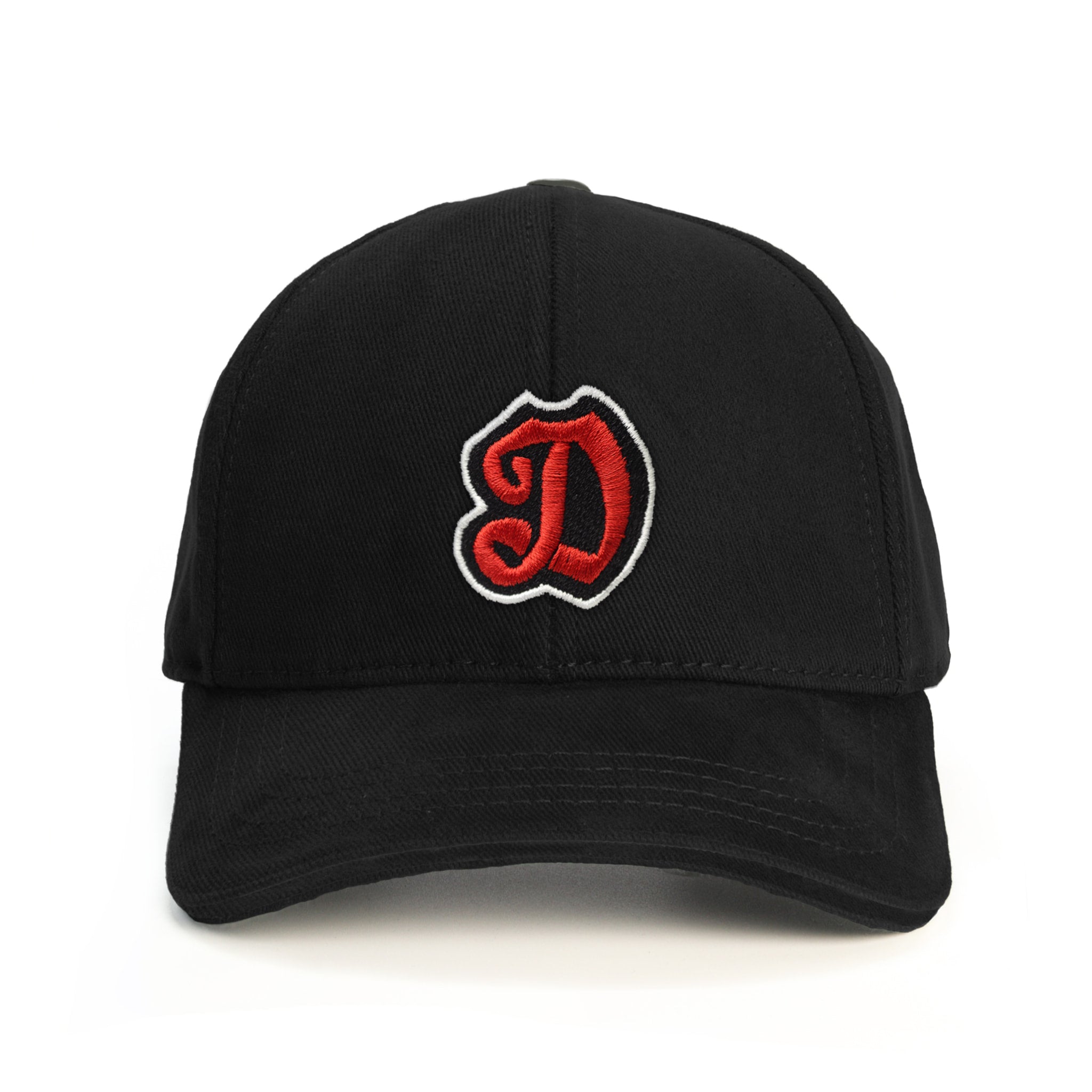 D Harf Baseball Şapka - siyah