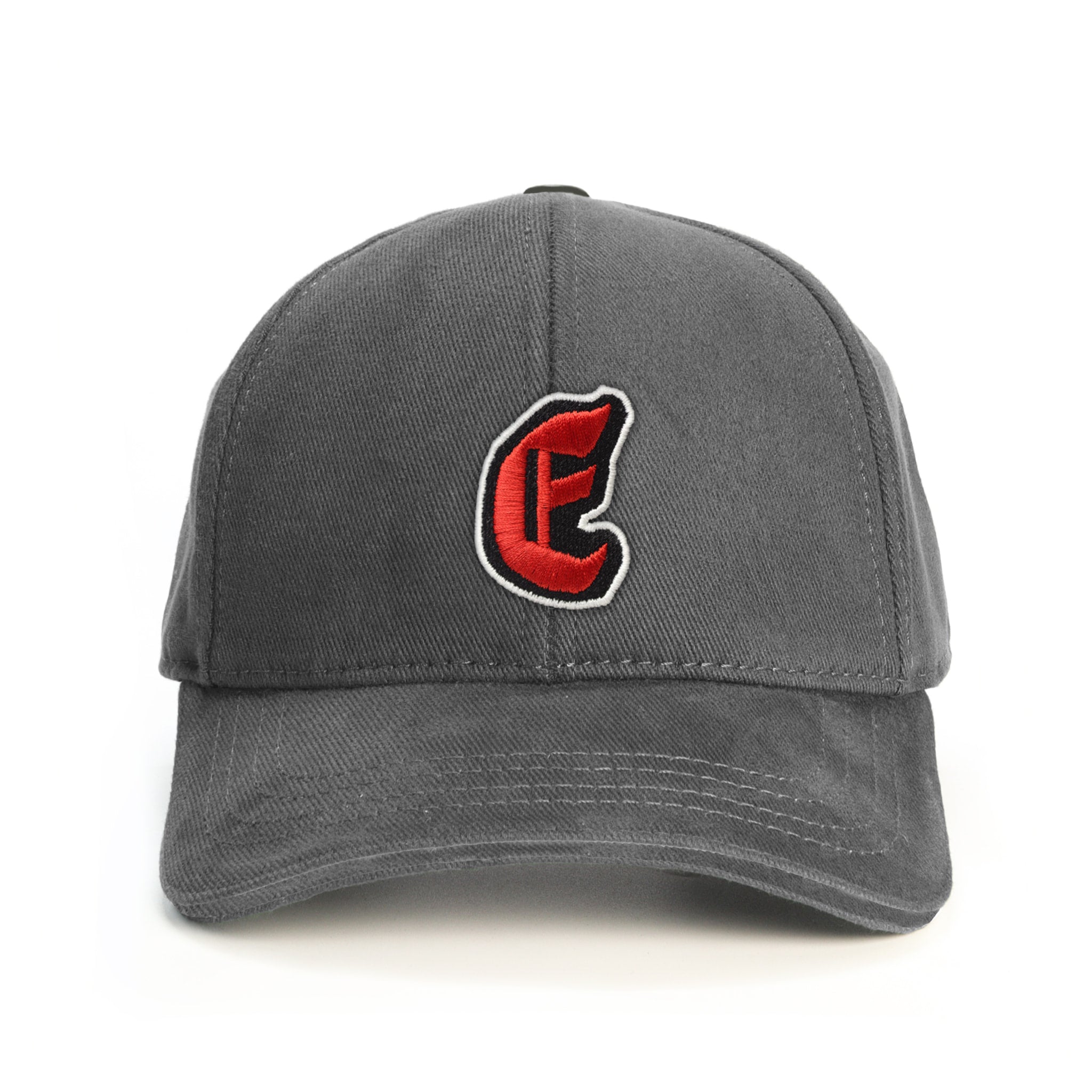 E Harf Baseball Şapka - gri