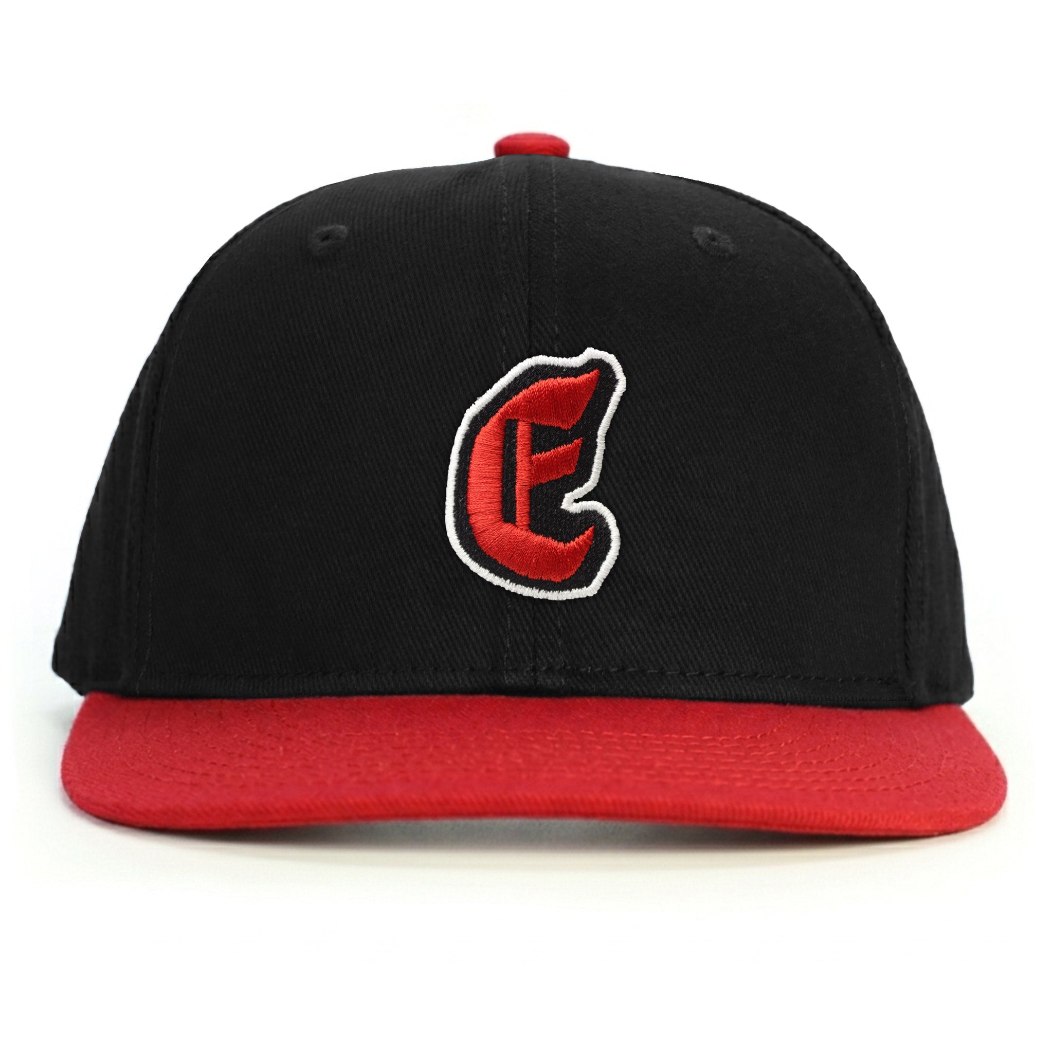 E Harf Snapback Şapka - kırmızı