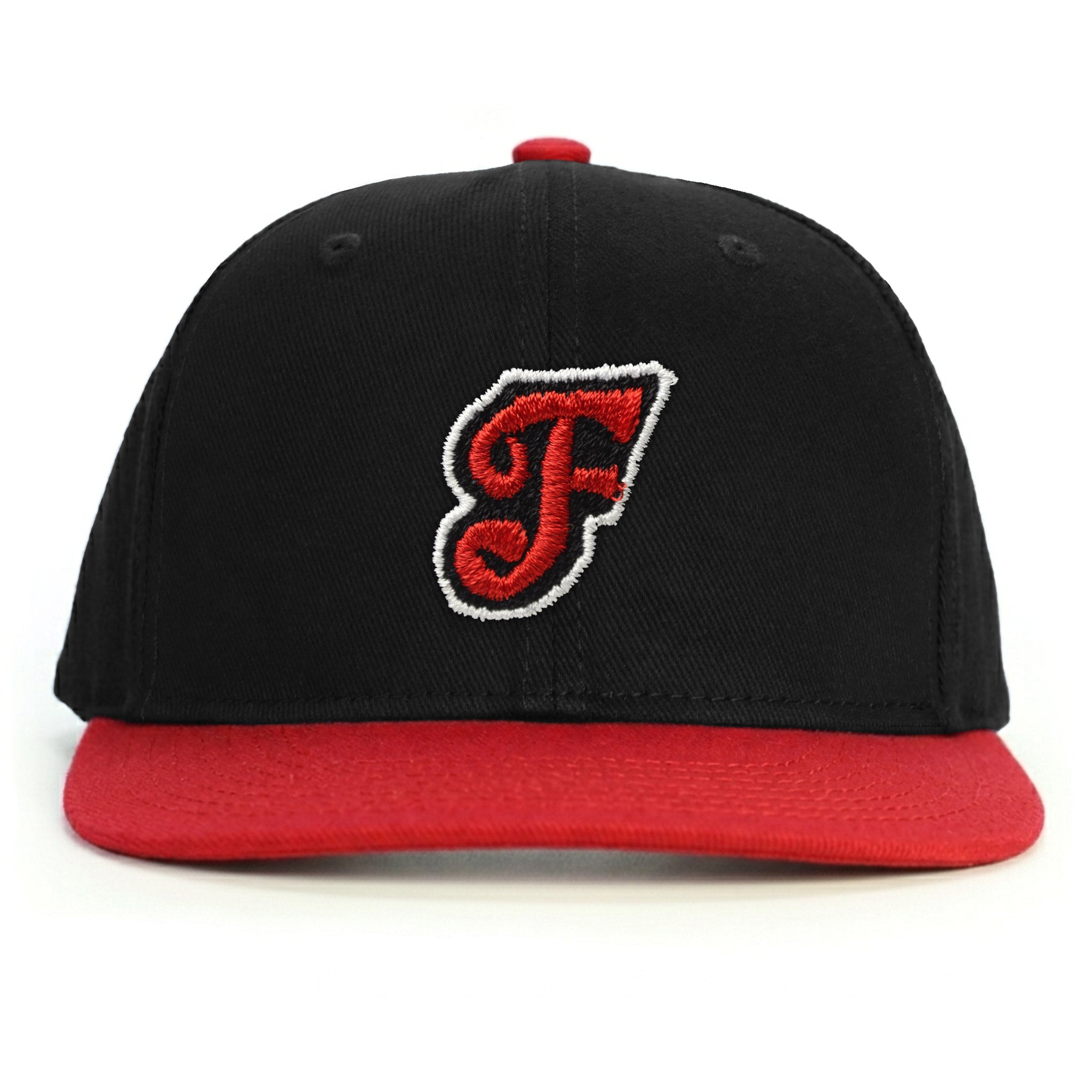 F Harf Snapback Şapka - kırmızı