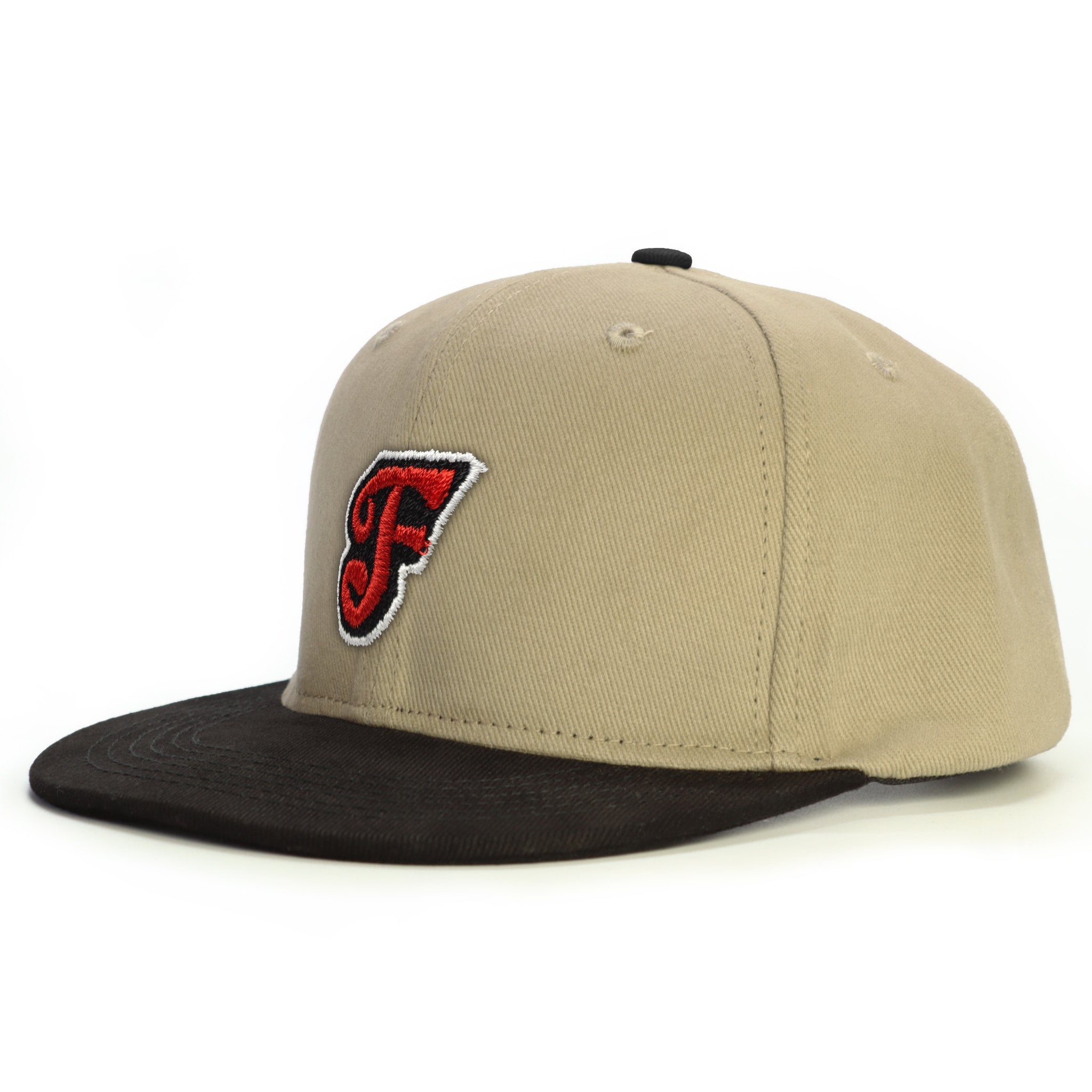 F Harf Snapback Şapka - bej