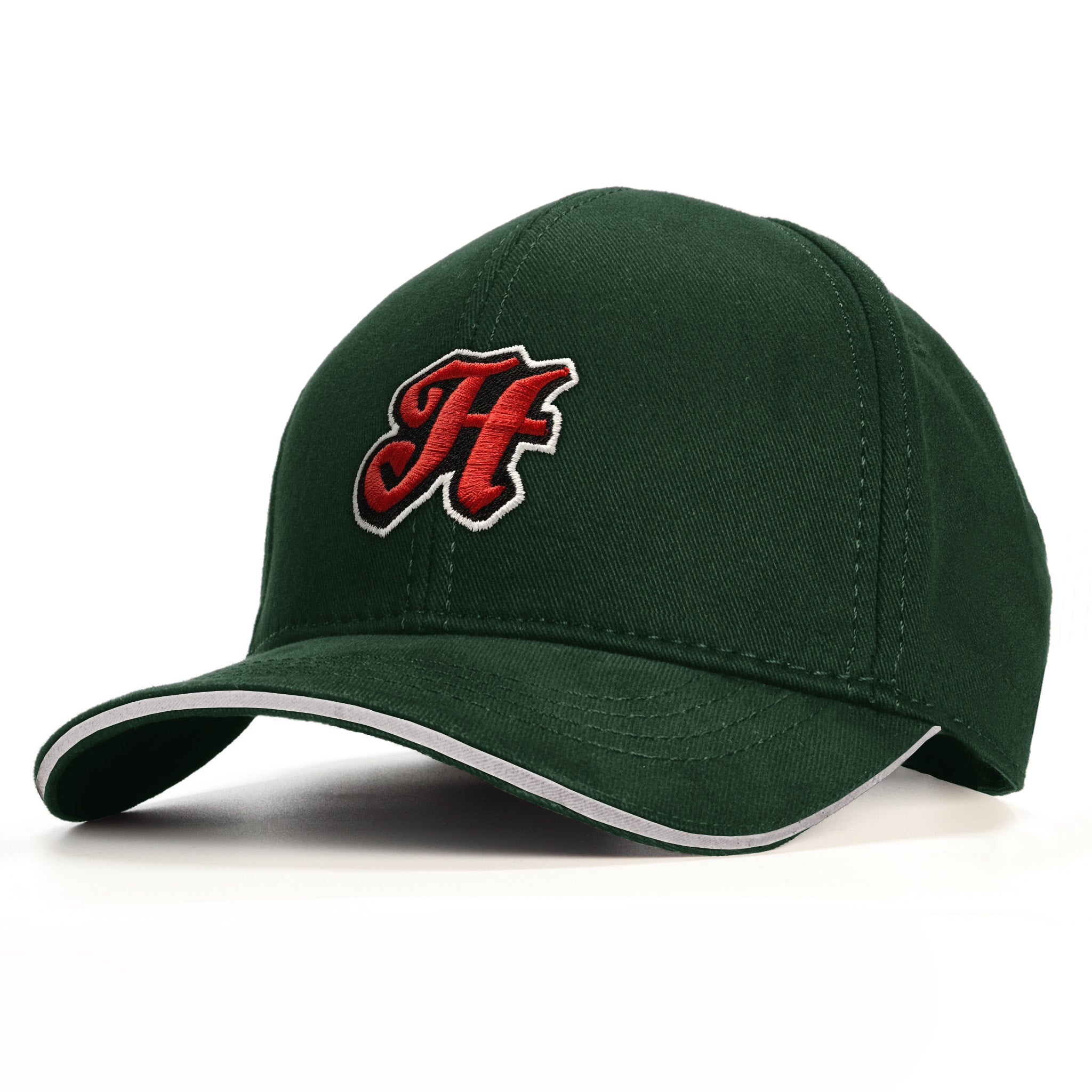 H Harf Baseball Şapka - yeşil