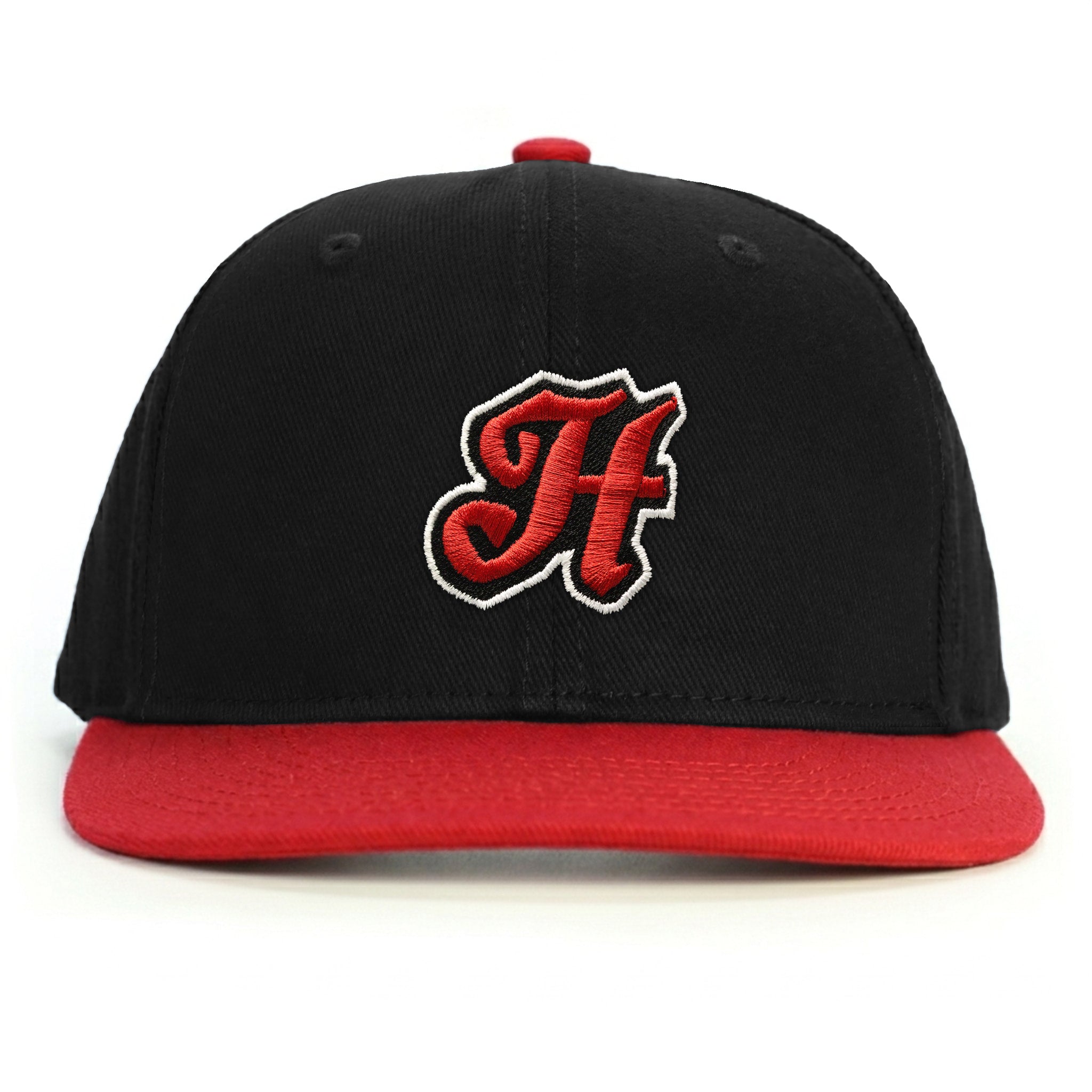 H Harf Snapback Şapka - kırmızı