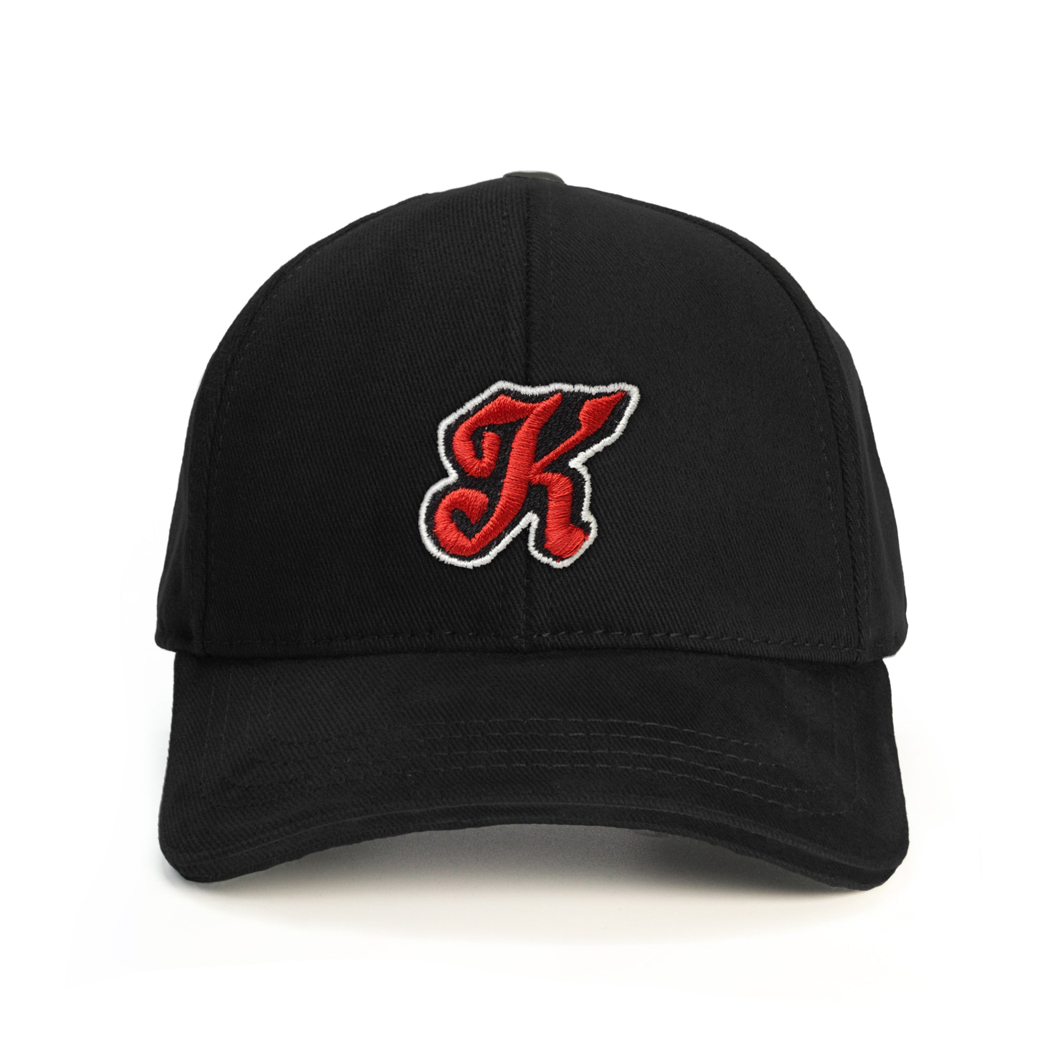 K Harf Baseball Şapka - siyah