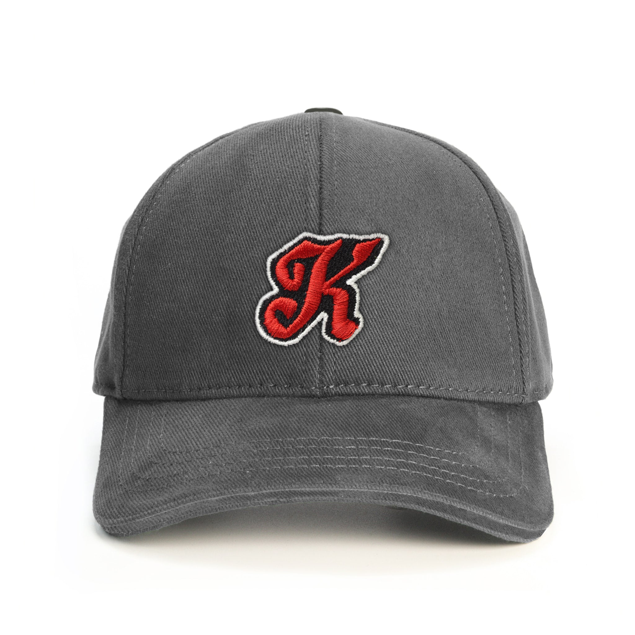 K Harf Baseball Şapka - gri