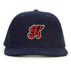 K Harf Snapback Şapka - lacivert